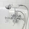 Kingston Brass CA22T1 3-3/8" Tub Wall Mount Clawfoot Tub Faucet with Hand Shower, Polished Chrome CA22T1 - alternate 5